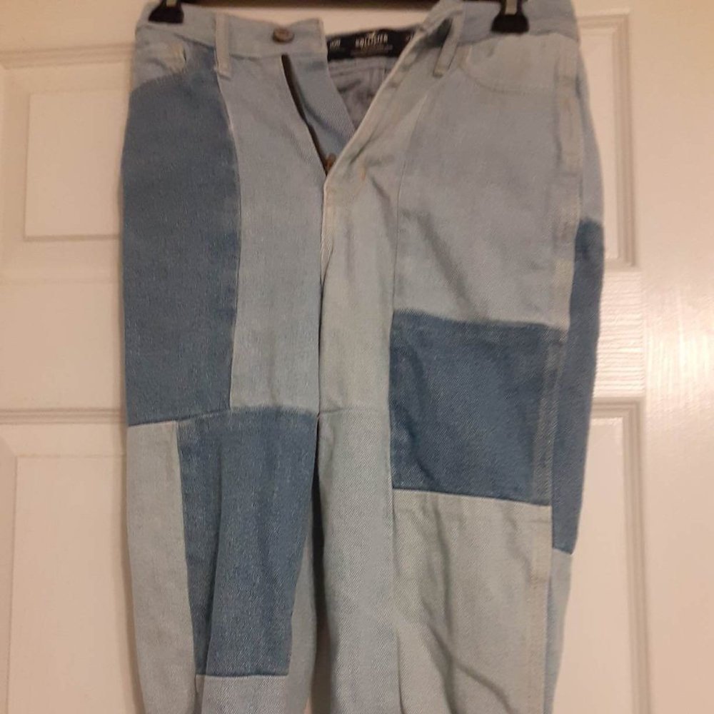 Vintage Patchwork Hollister Denim Jeans Size 00R (W23, L27)